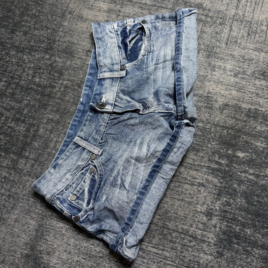 B2V - JP TAG SHORT༒ SS28 vintage streetwear thrift y2k clothing by B2V_BAD2WEAR