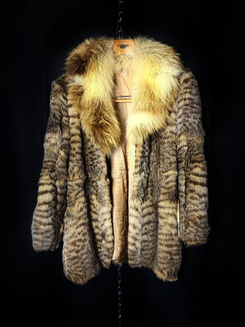 B2V LEOPARD FUR JACKET ༒ vintage streetwear thrift y2k clothing by B2V_BAD2WEAR