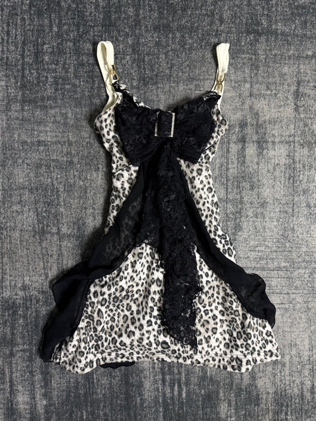 B2V LEOPARD MINI - DRESS ༒ vintage streetwear thrift y2k clothing by B2V_BAD2WEAR