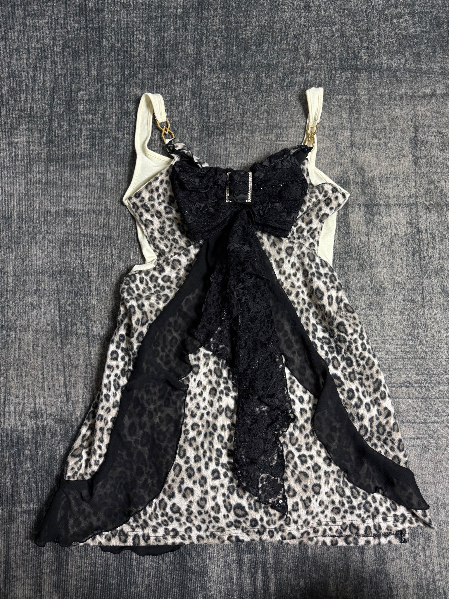 B2V LEOPARD MINI - DRESS ༒ vintage streetwear thrift y2k clothing by B2V_BAD2WEAR