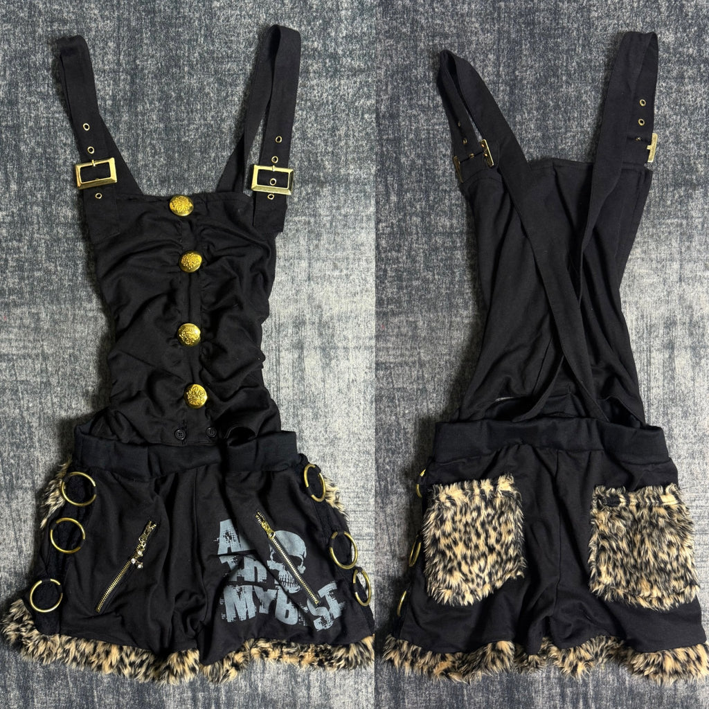 B2V - LEOPARD OVERALLS༒ vintage streetwear thrift y2k clothing by B2V_BAD2WEAR