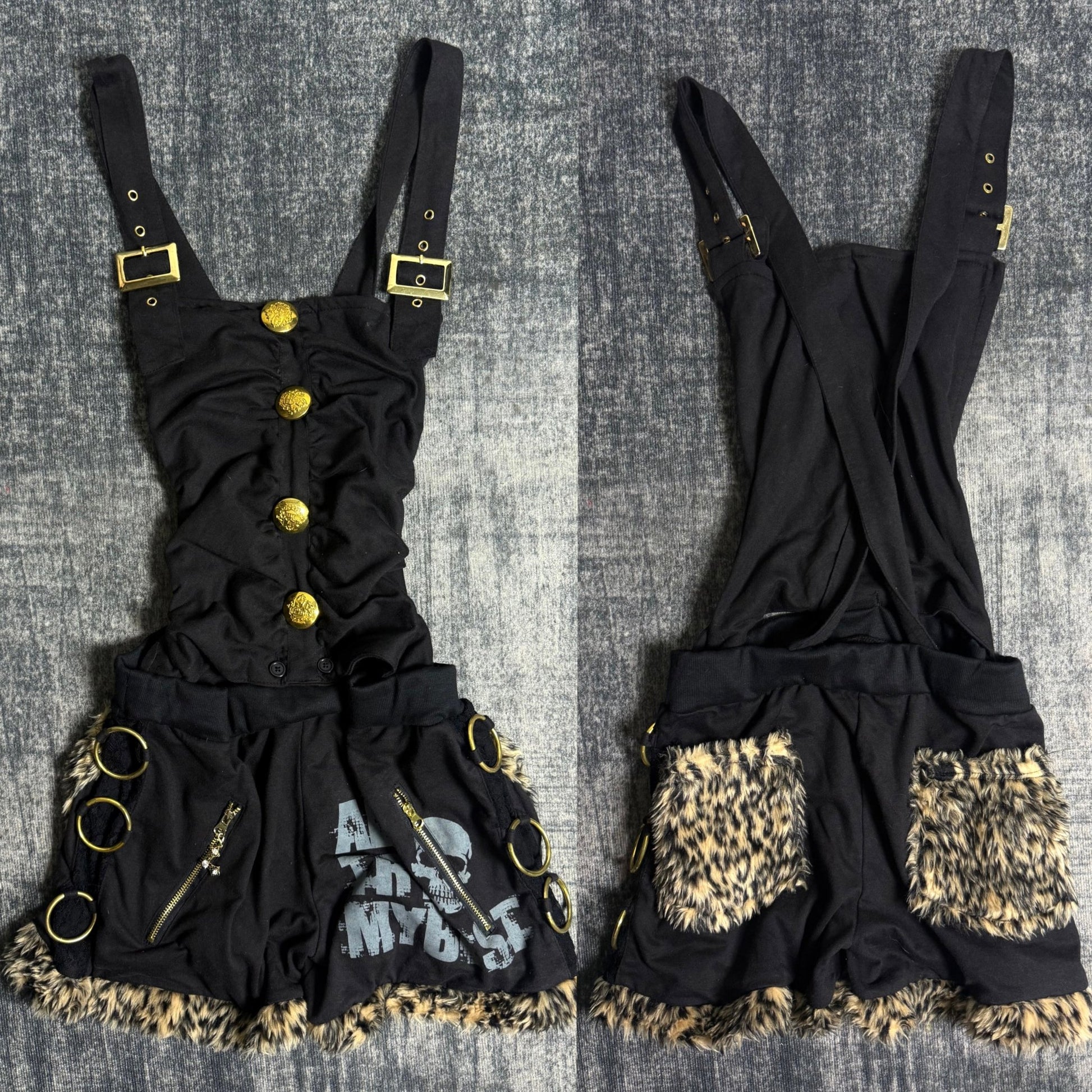 B2V - LEOPARD OVERALLS༒ vintage streetwear thrift y2k clothing by B2V_BAD2WEAR