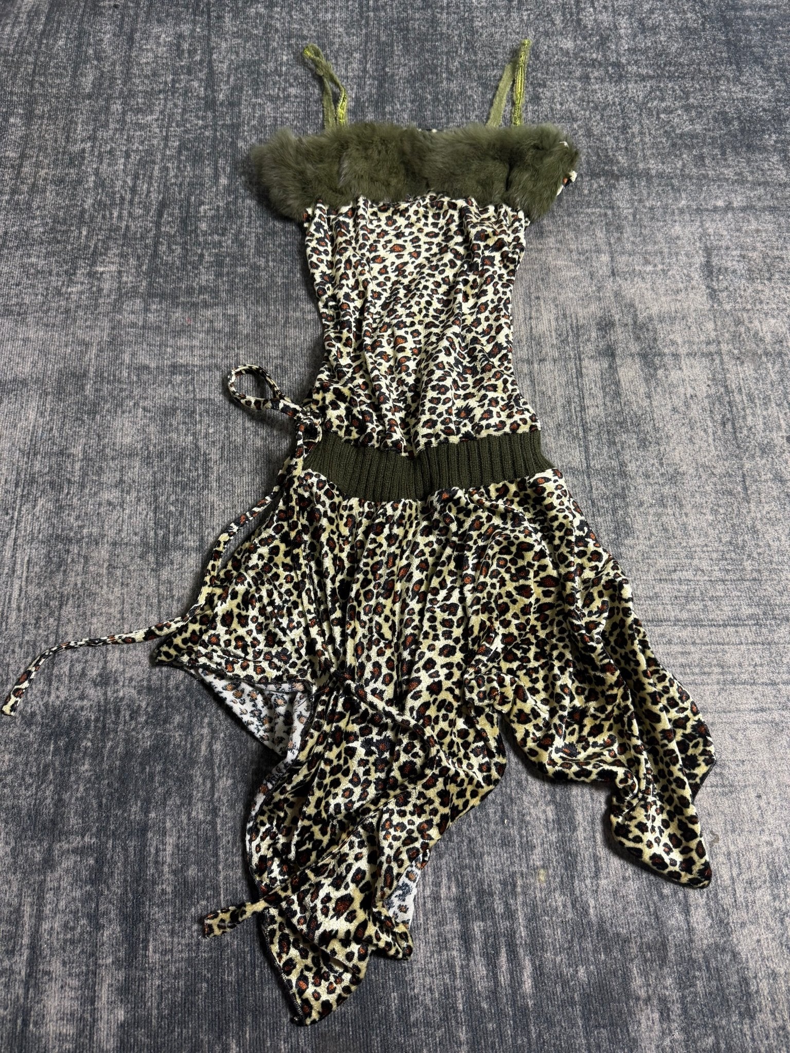 B2V - LEOPARD SUMMER DRESS ༒ vintage streetwear thrift y2k clothing by B2V_BAD2WEAR