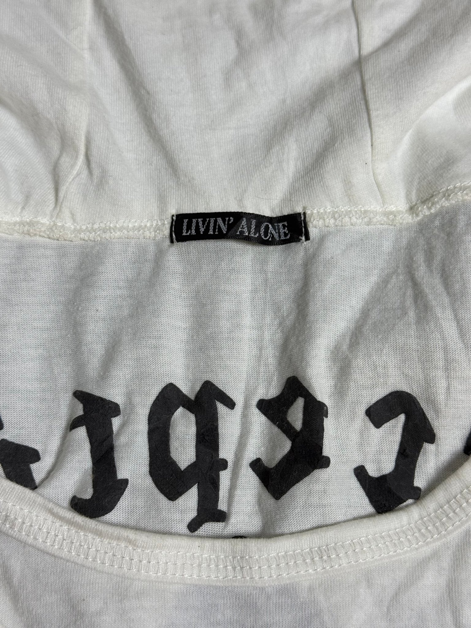 B2V - LIVIN ALONE HOODIE༒ vintage streetwear thrift y2k clothing by B2V_BAD2WEAR