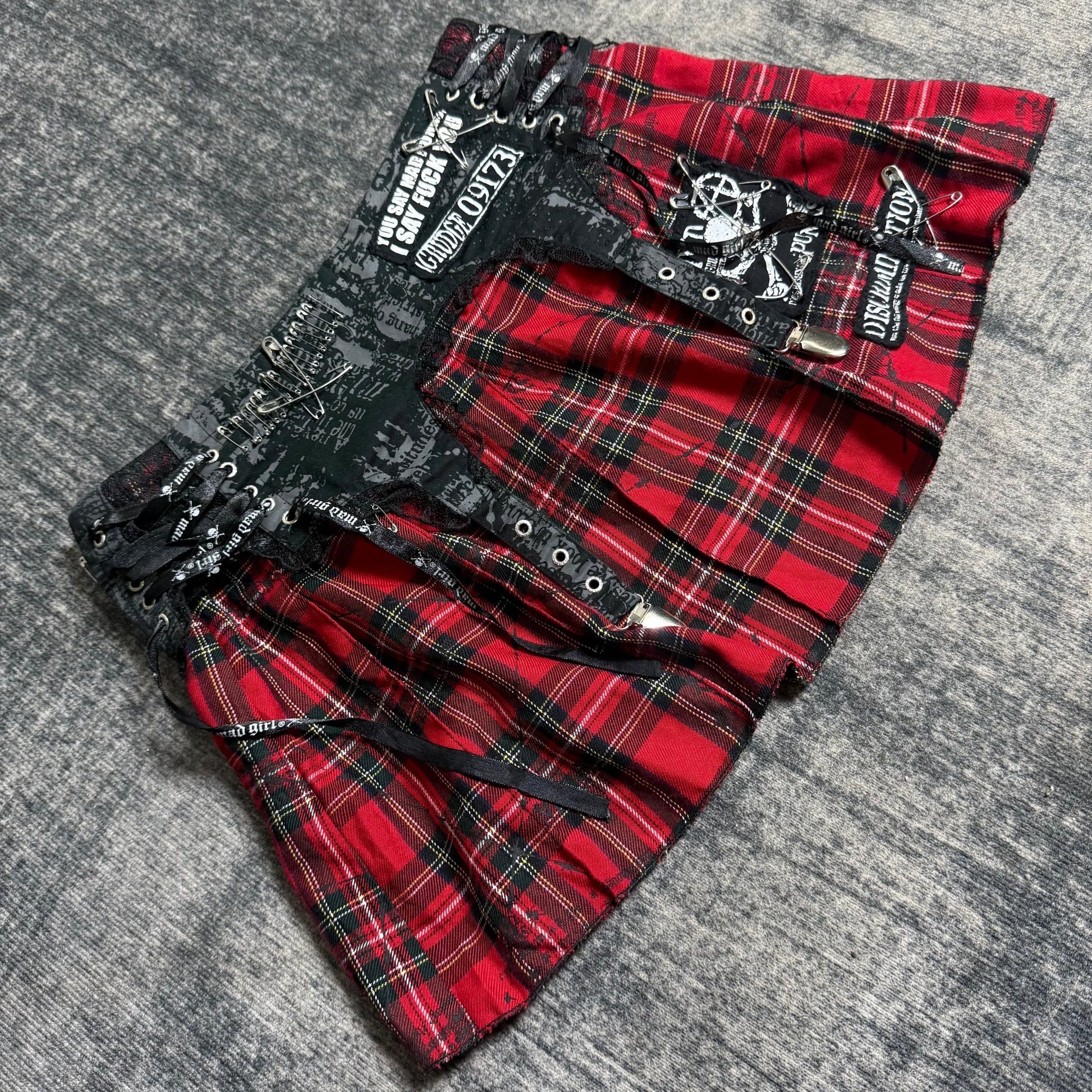 B2V - MAD PUNK SKIRTS༒ vintage streetwear thrift y2k clothing by B2V_BAD2WEAR