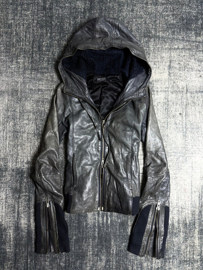 B2V- MOUSSY LEATHER JACKET(2)༒