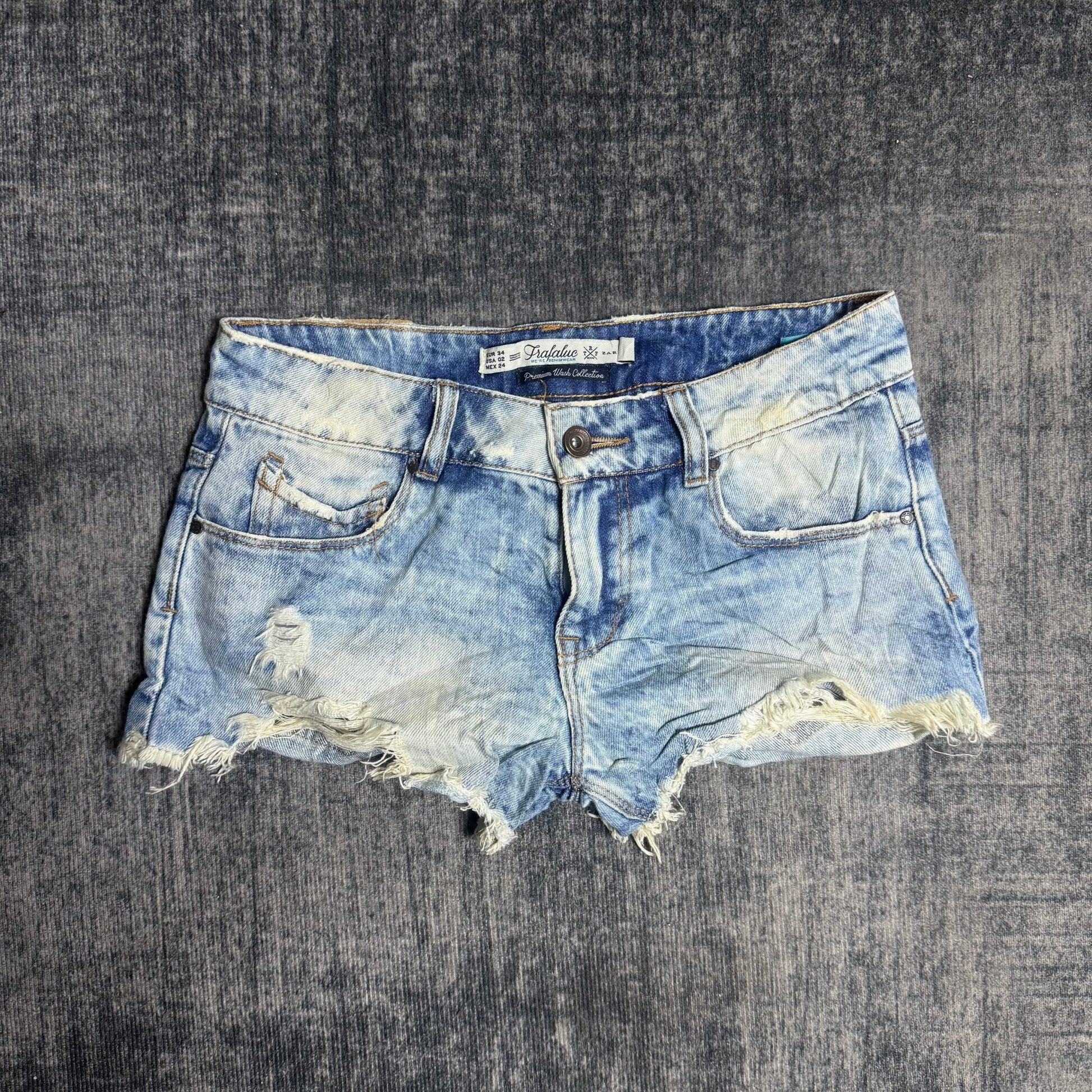 B2V - PREMIUM WASH SHORT༒SS11 vintage streetwear thrift y2k clothing by B2V_BAD2WEAR