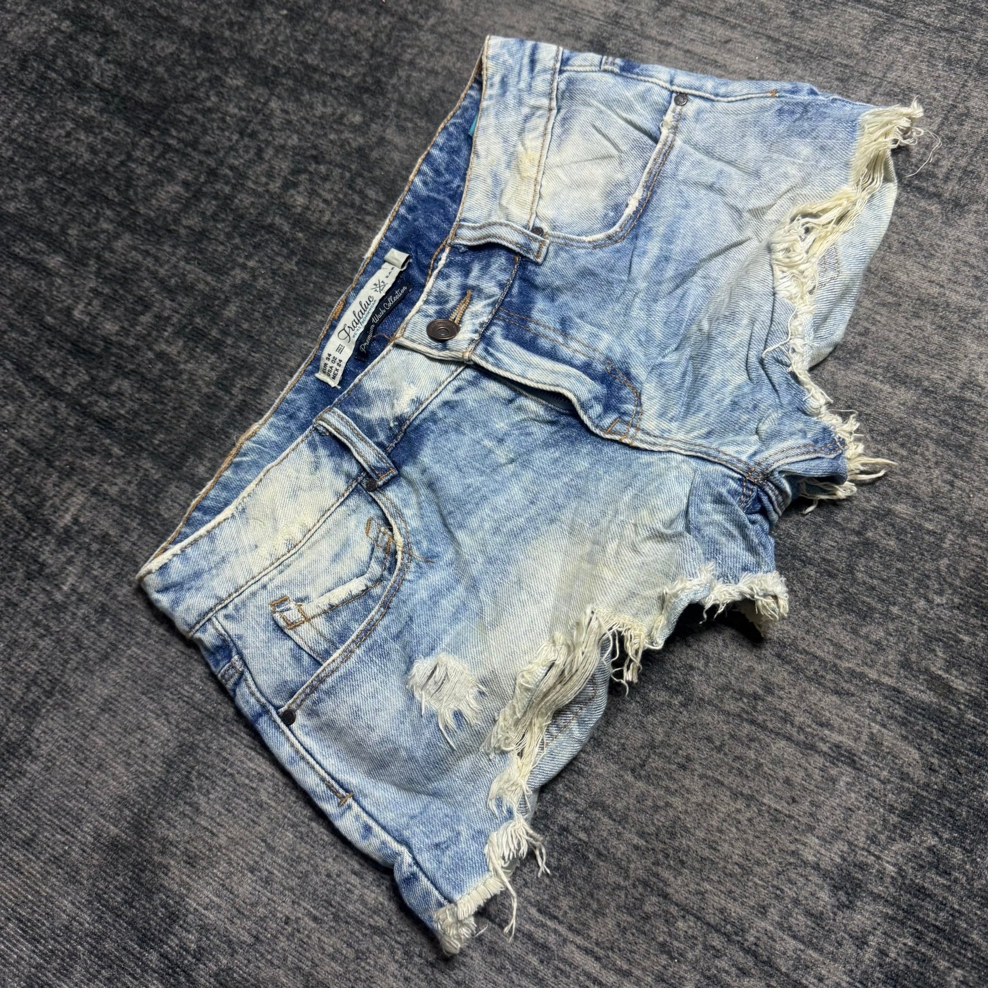 B2V - PREMIUM WASH SHORT༒SS11 vintage streetwear thrift y2k clothing by B2V_BAD2WEAR