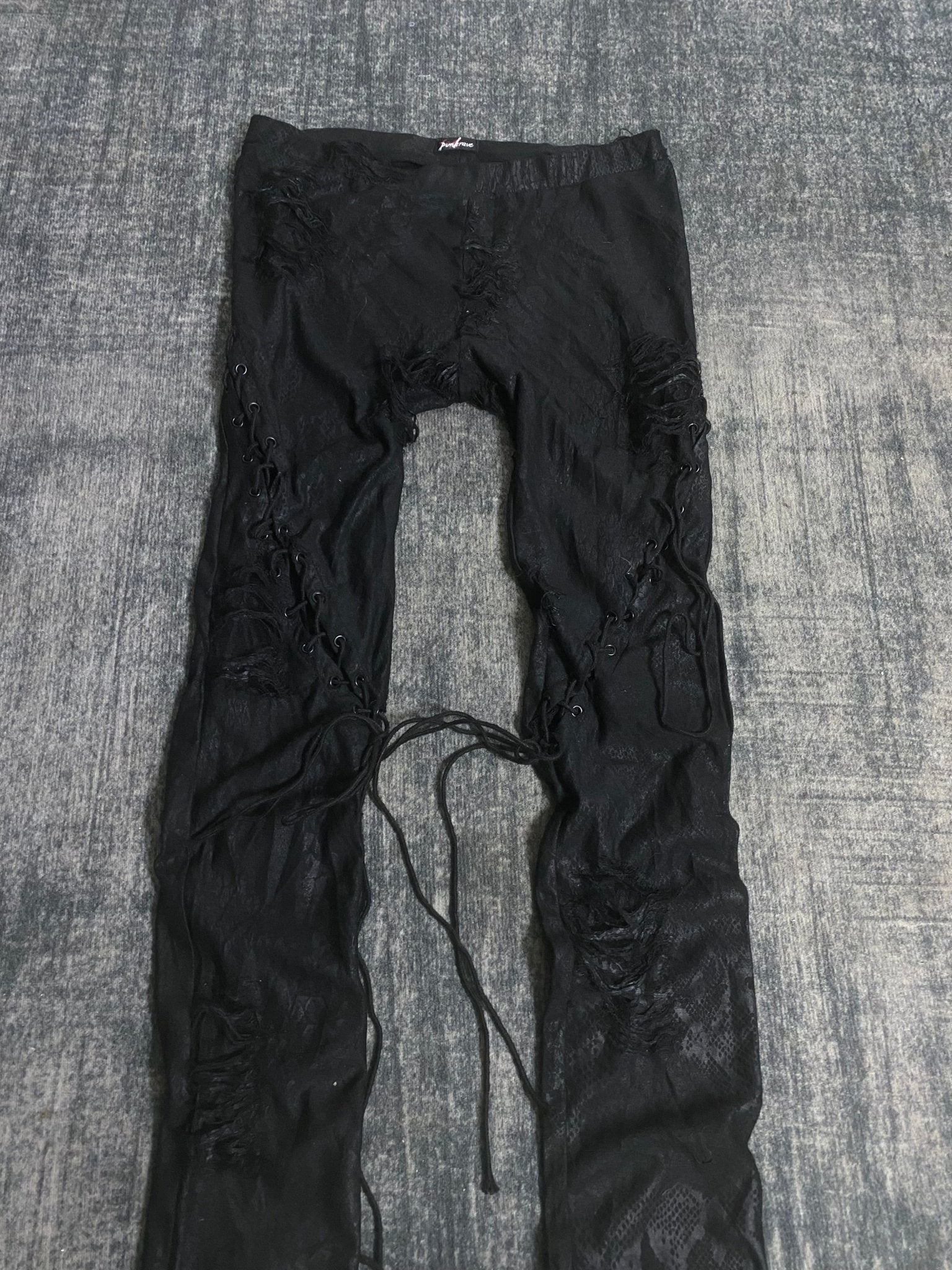 B2V - PUNK RAVE PANT༒ vintage streetwear thrift y2k clothing by B2V_BAD2WEAR