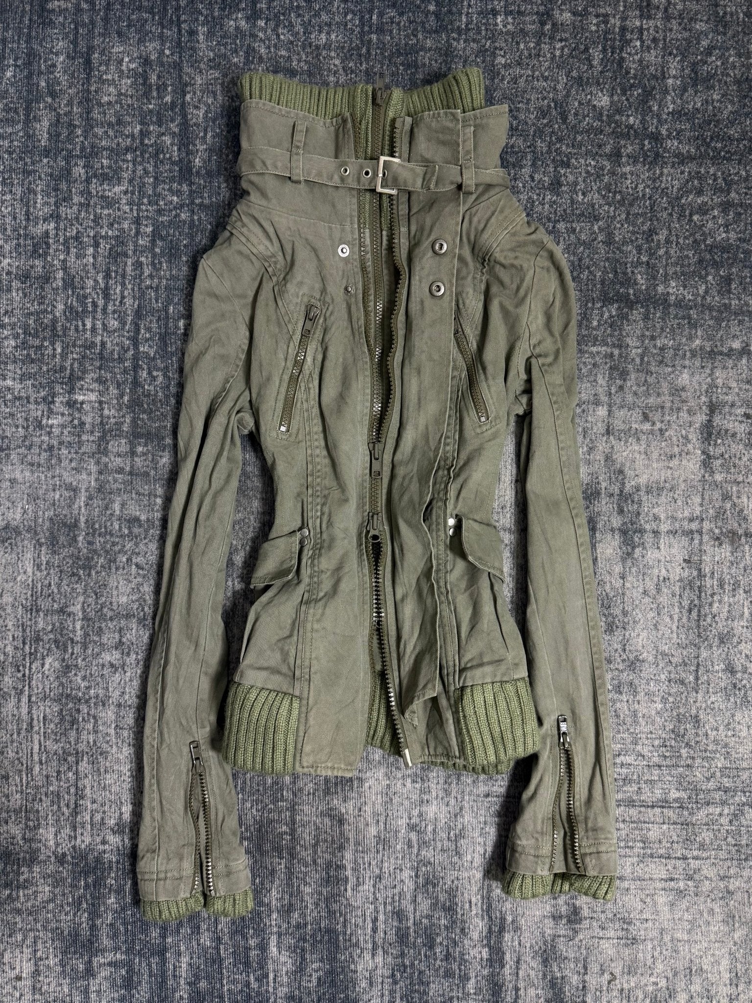 B2V - SANAL GLIFY 4ZIPPER JACKET ༒ vintage streetwear thrift y2k clothing by B2V_BAD2WEAR