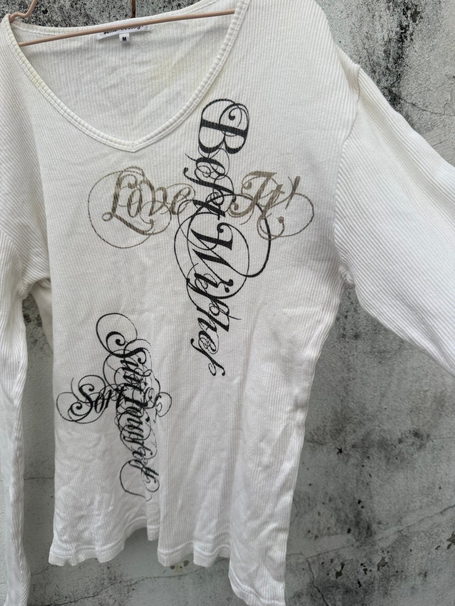 B2V - SEMANTIC DESIGN SHIRT༒ vintage streetwear thrift y2k clothing by B2V_BAD2WEAR