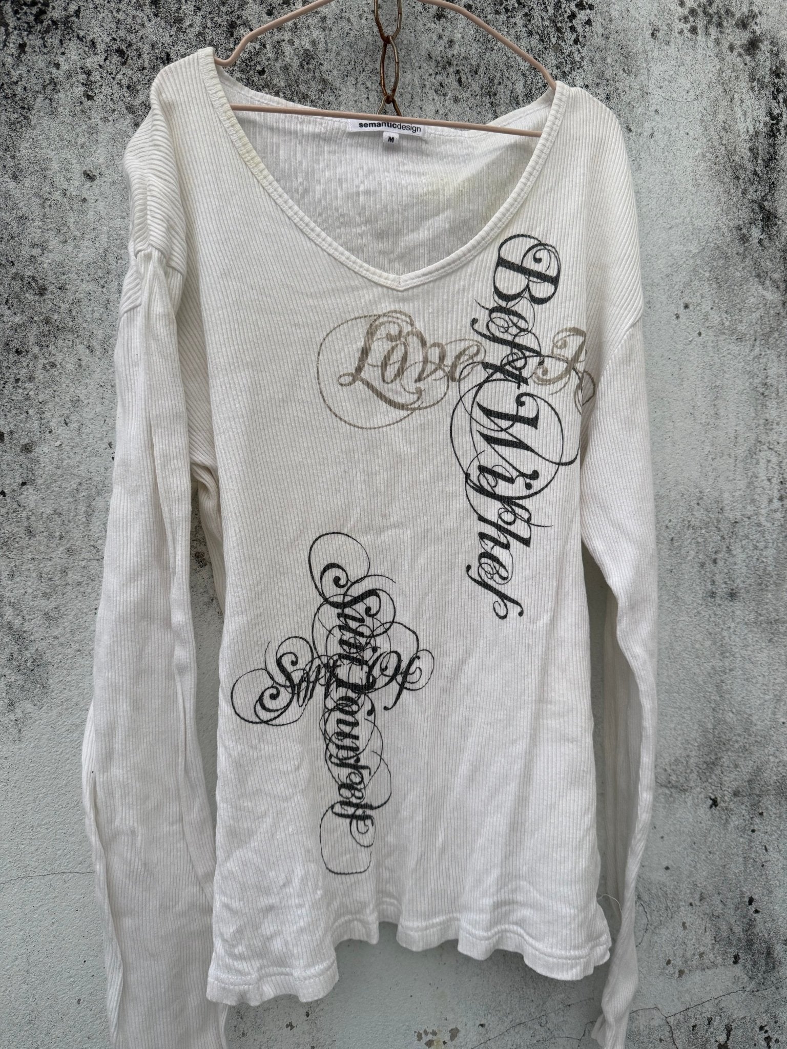 B2V - SEMANTIC DESIGN SHIRT༒ vintage streetwear thrift y2k clothing by B2V_BAD2WEAR