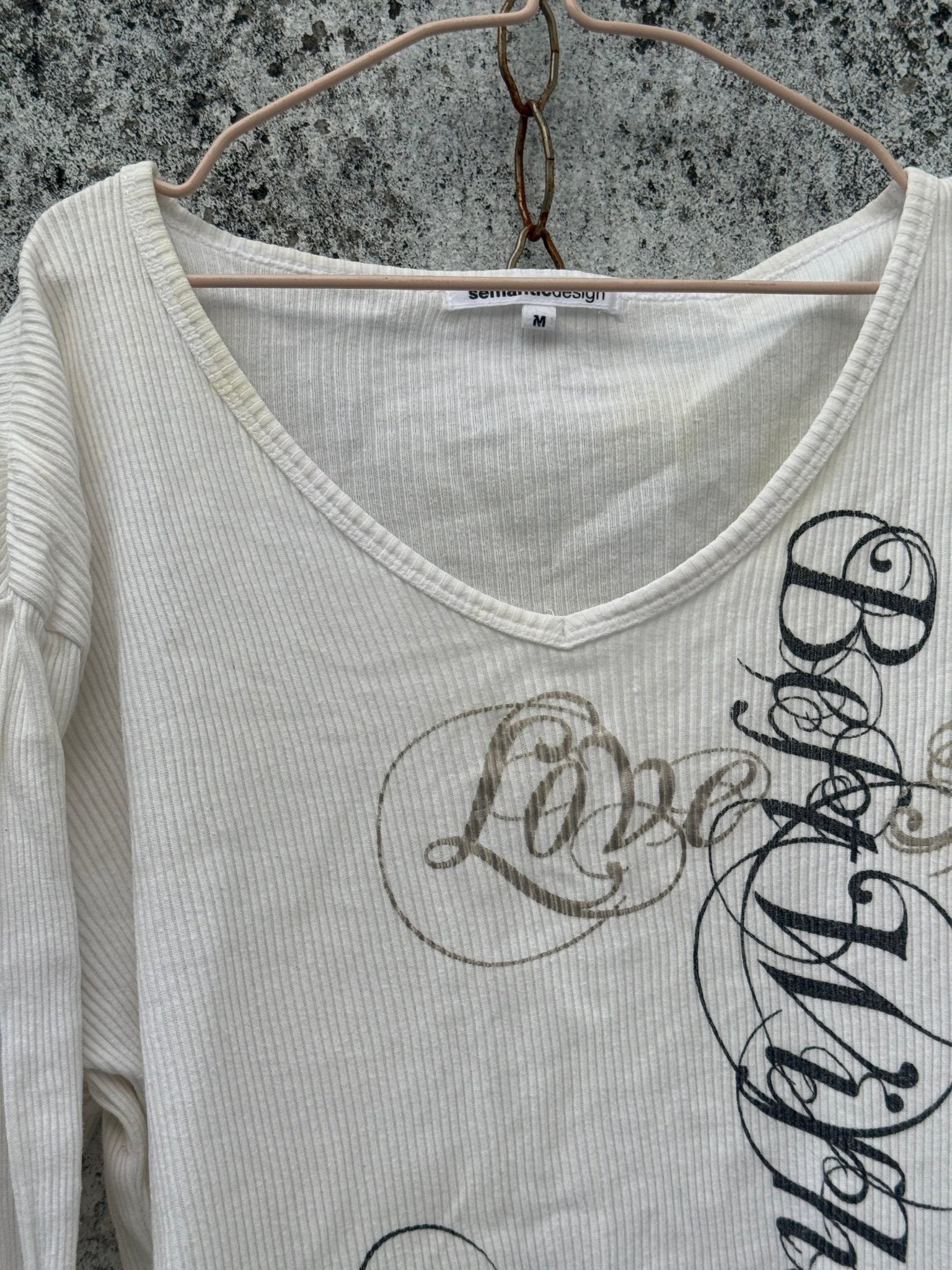 B2V - SEMANTIC DESIGN SHIRT༒ vintage streetwear thrift y2k clothing by B2V_BAD2WEAR