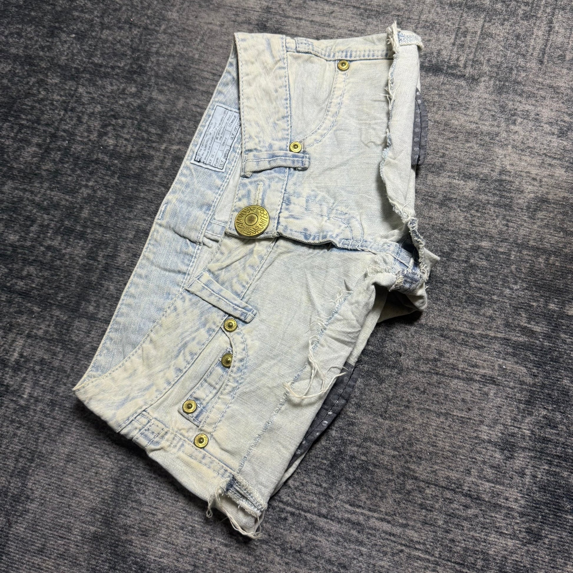 B2V - SLY JEAN SHORT༒ SS27 vintage streetwear thrift y2k clothing by B2V_BAD2WEAR