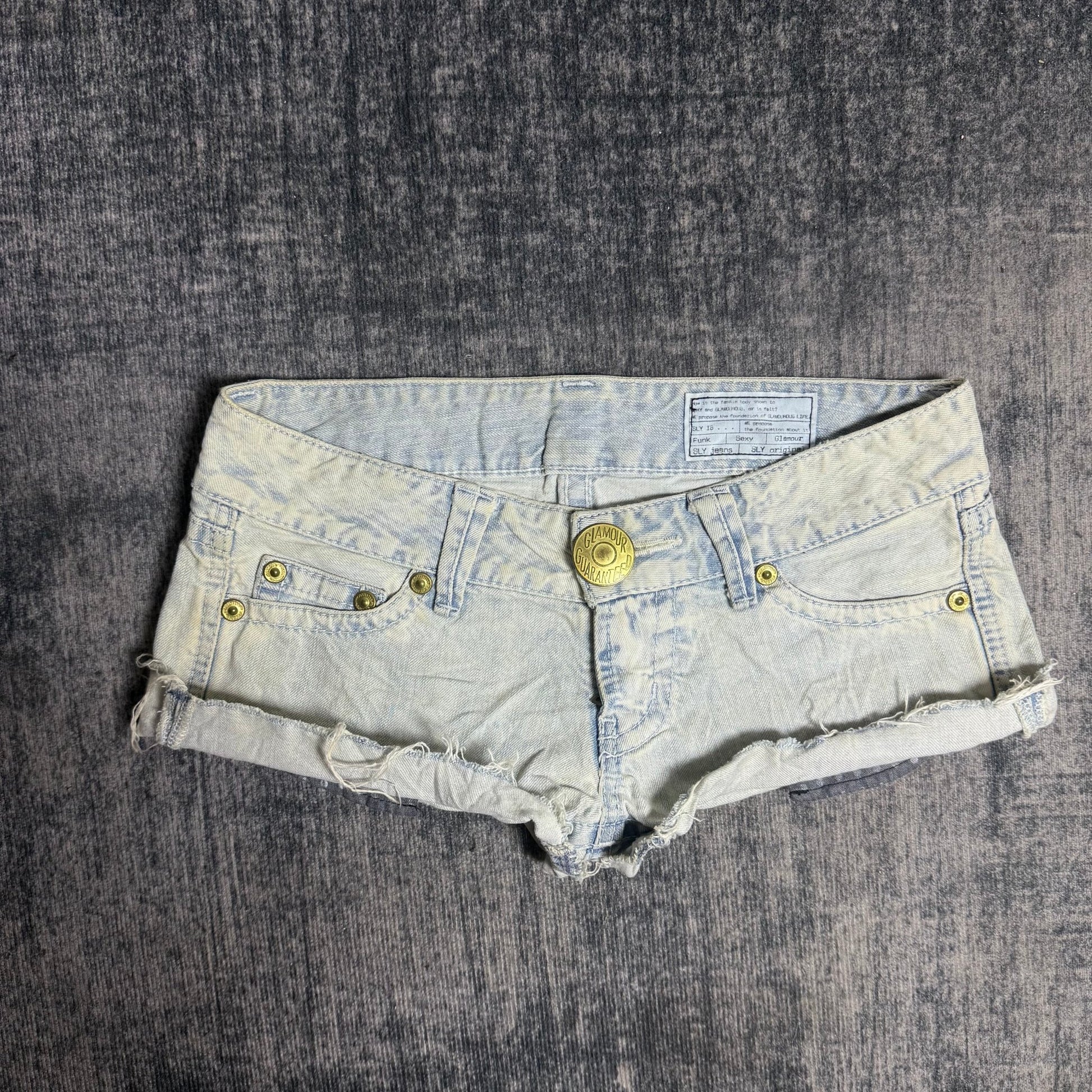 B2V - SLY JEAN SHORT༒ SS27 vintage streetwear thrift y2k clothing by B2V_BAD2WEAR