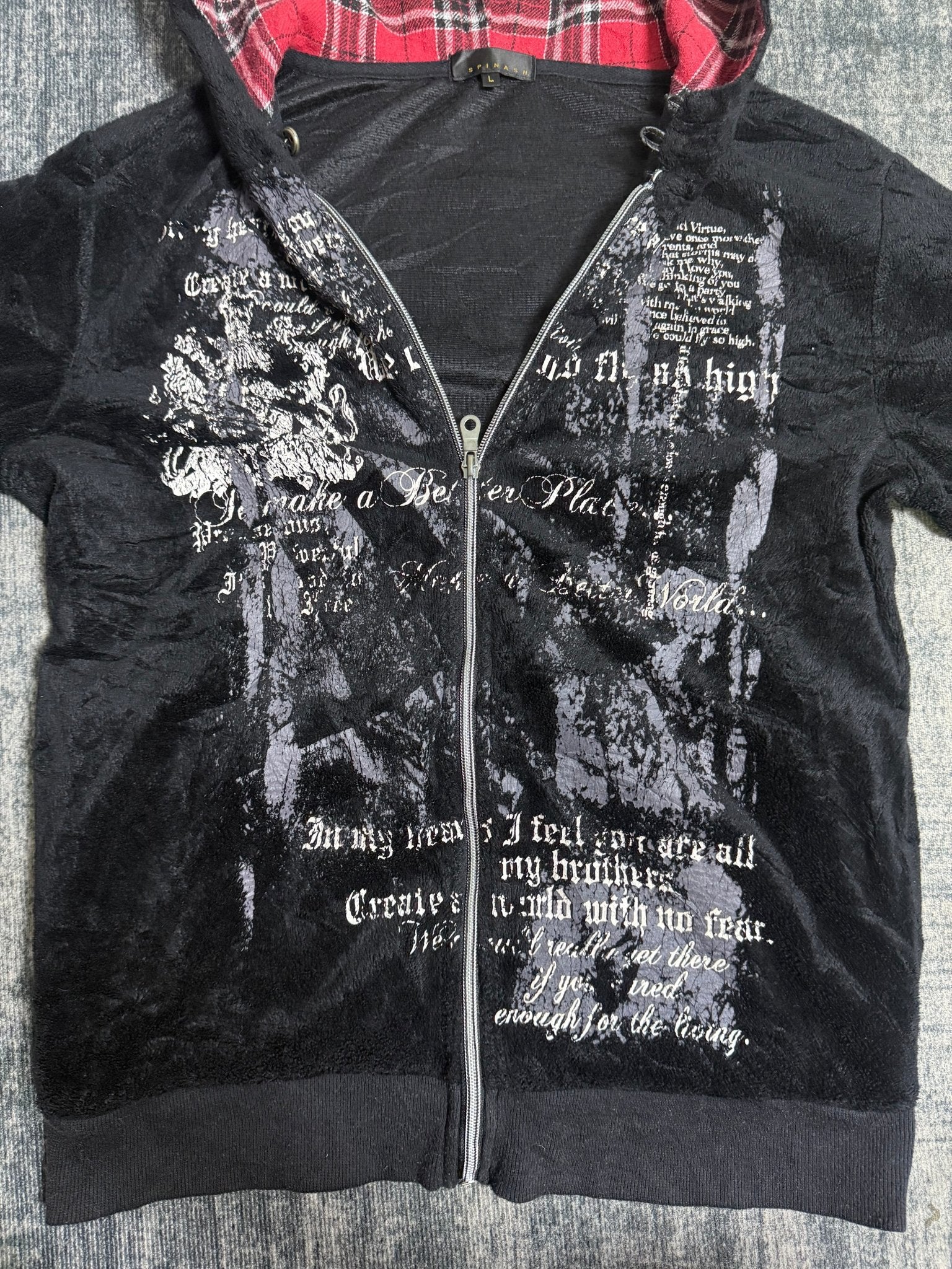 B2V - SPINASH HOODIE ༒ vintage streetwear thrift y2k clothing by B2V_BAD2WEAR