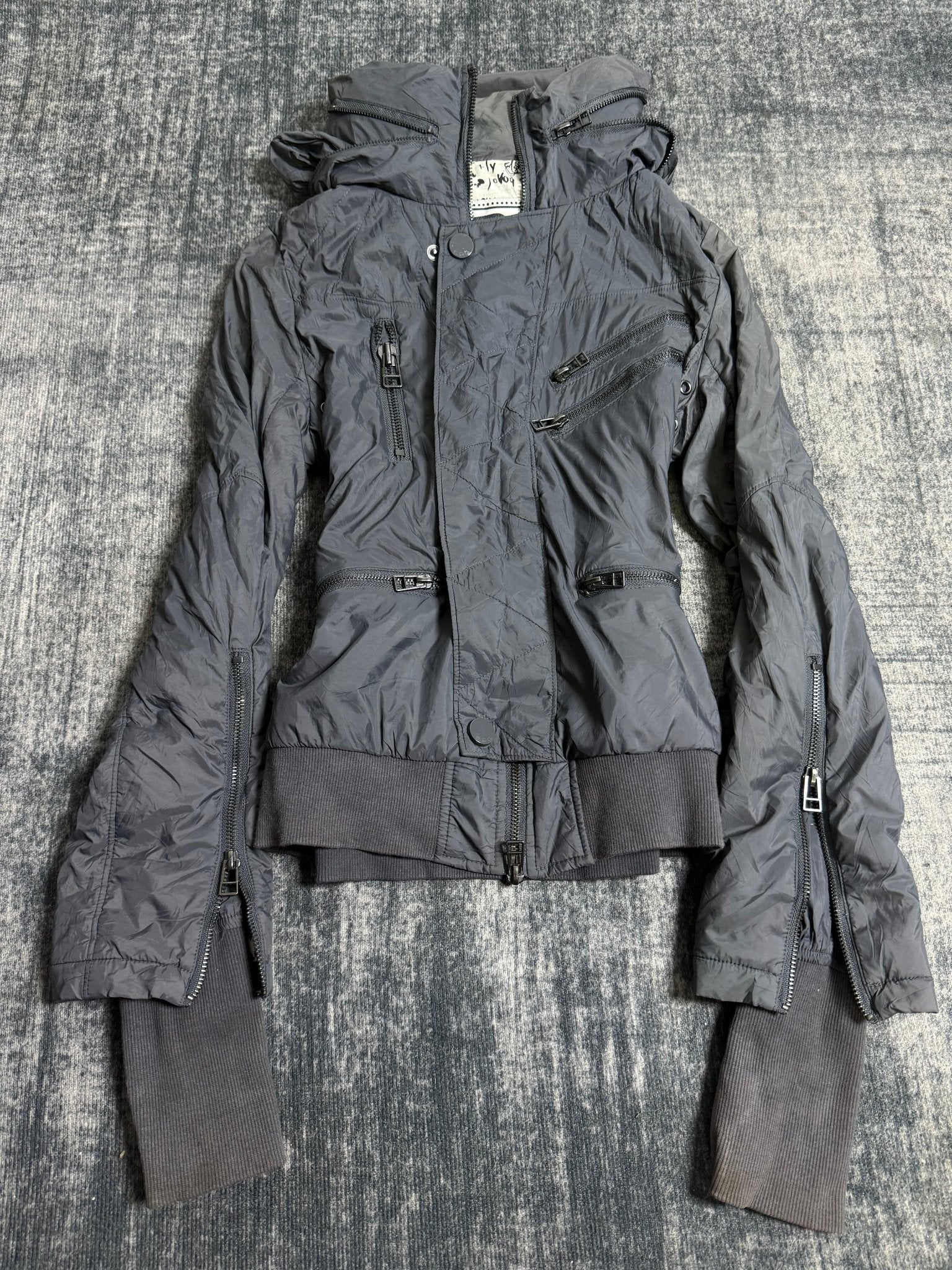 B2V - SPIRAL GIRL DOUBLE ZIP JACKET༒ vintage streetwear thrift y2k clothing by B2V_BAD2WEAR