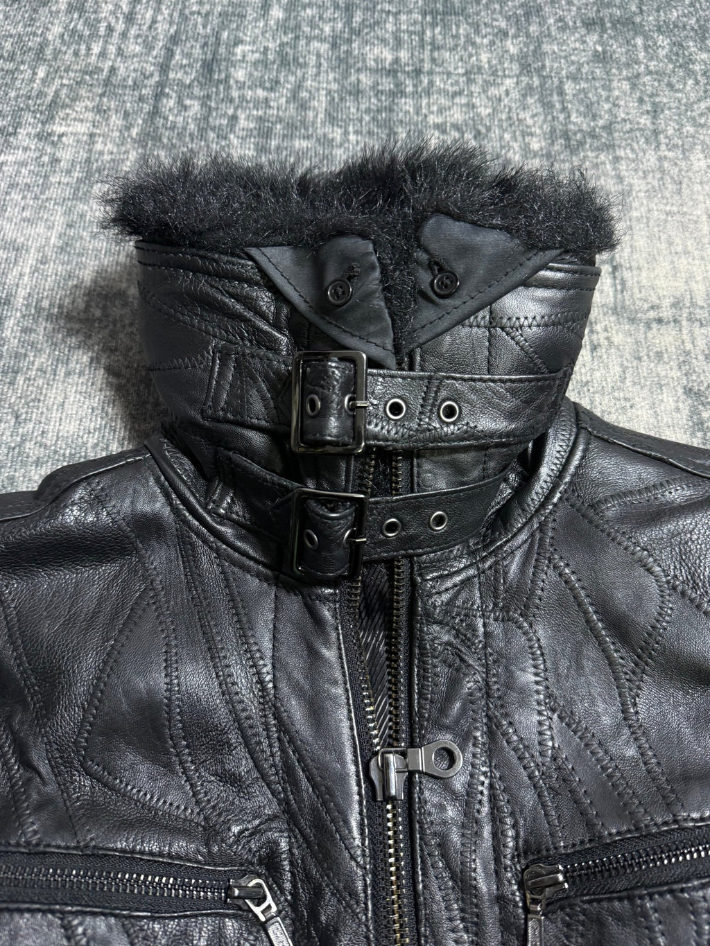 B2V - TILLE CAPRI LEATHER JACKET ༒ vintage streetwear thrift y2k clothing by B2V_BAD2WEAR