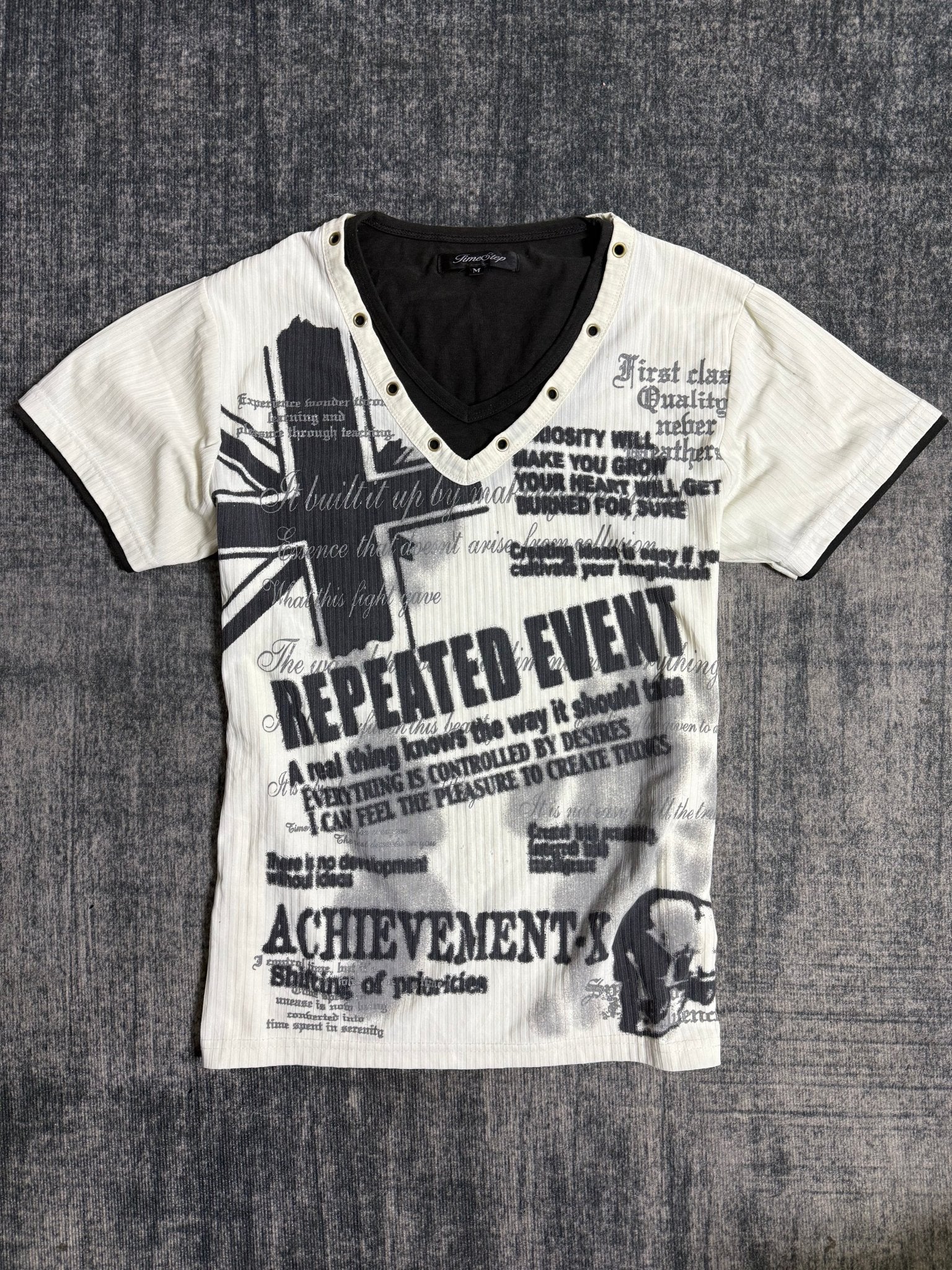 B2V - TIMESTEP SHIRT༒ vintage streetwear thrift y2k clothing by B2V_BAD2WEAR