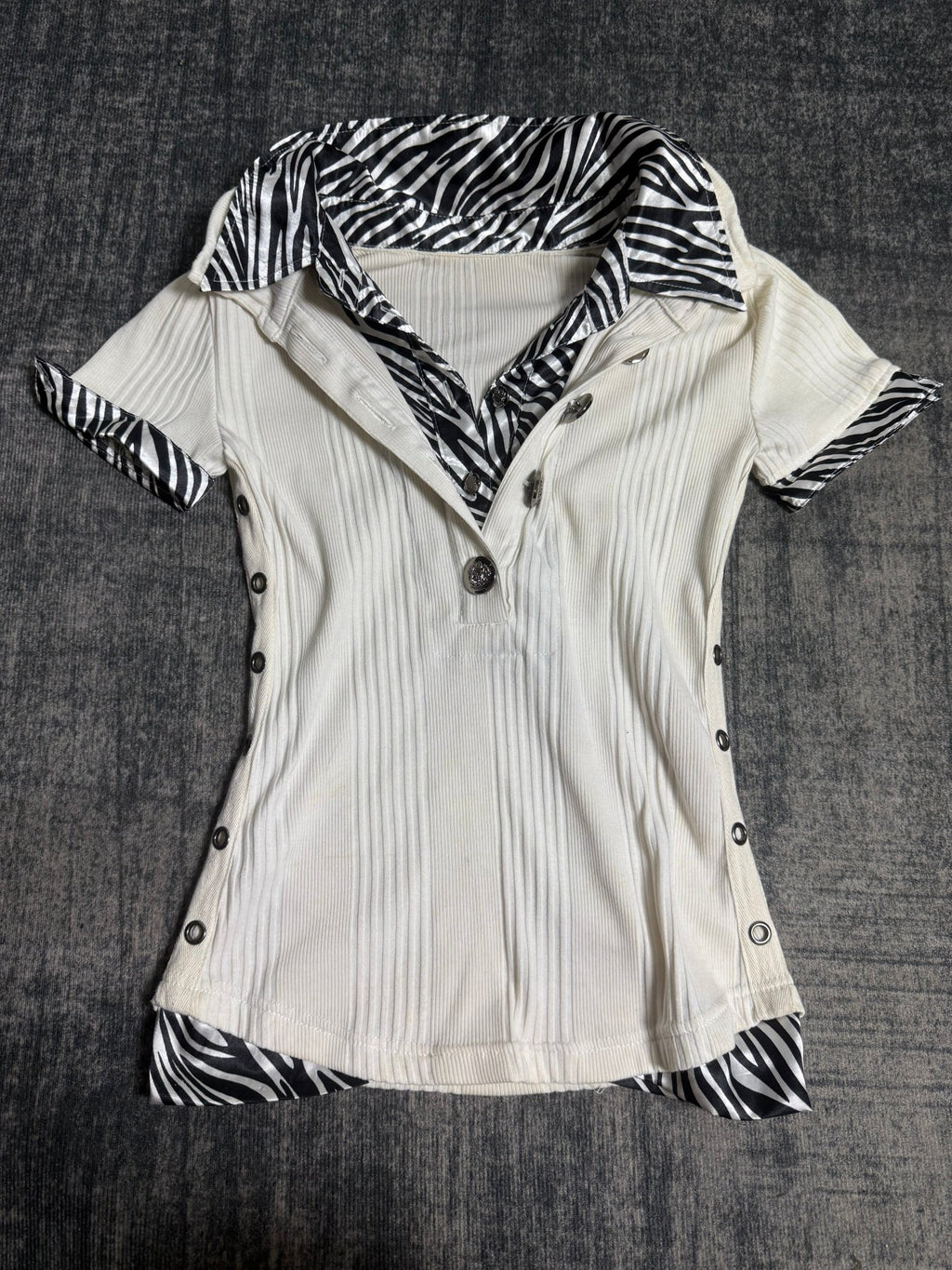 B2V ZEBRA PRINT SET༒SOLD TO ALPHA membership vintage streetwear thrift y2k clothing by B2V_BAD2WEAR