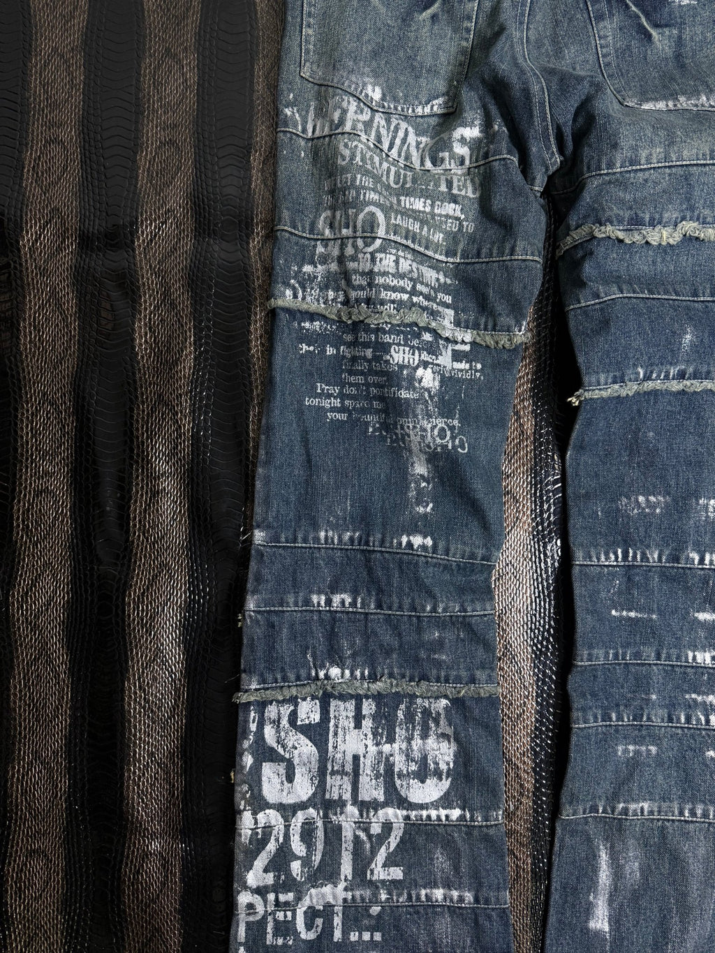 ༒BURNING SHO JEANS༒ vintage streetwear thrift y2k clothing by B2V_BAD2WEAR