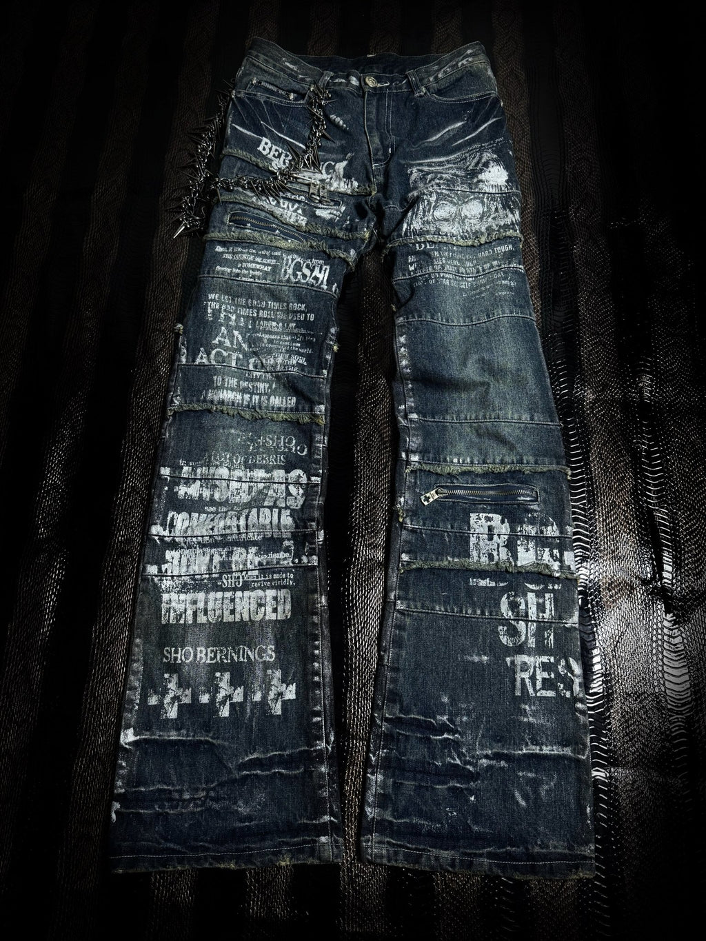 ༒BURNING SHO JEANS༒ vintage streetwear thrift y2k clothing by B2V_BAD2WEAR