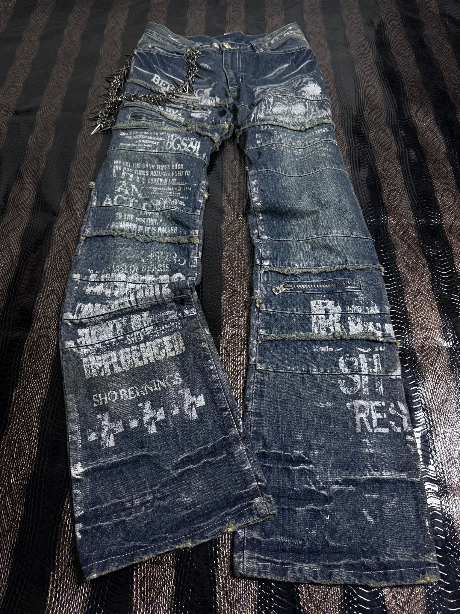 ༒BURNING SHO JEANS༒ vintage streetwear thrift y2k clothing by B2V_BAD2WEAR