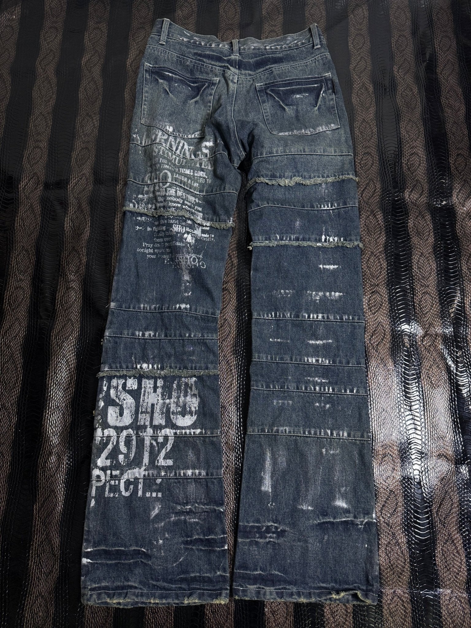 ༒BURNING SHO JEANS༒ vintage streetwear thrift y2k clothing by B2V_BAD2WEAR
