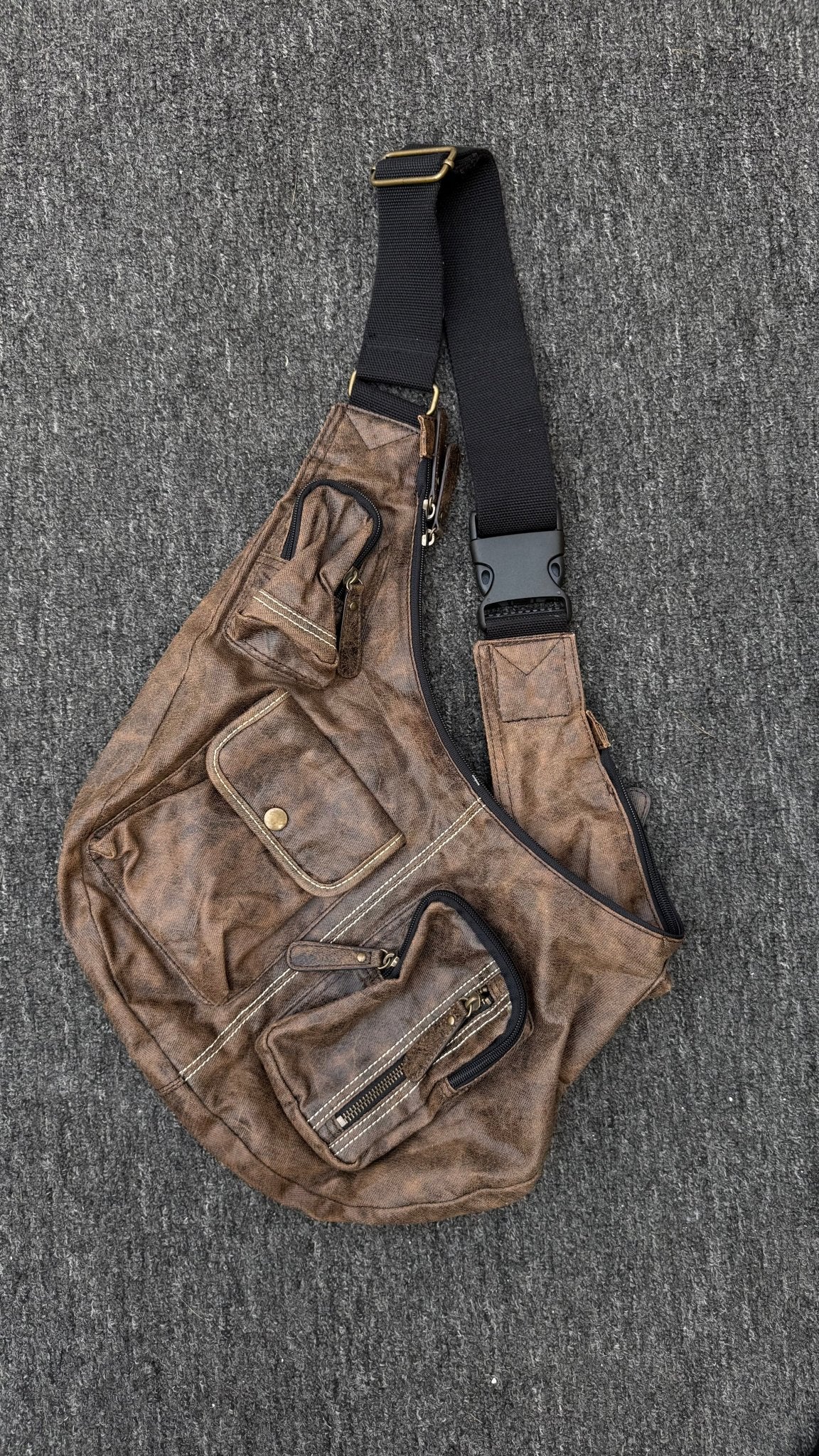 Grunge Fanny Packs Bag vintage streetwear thrift y2k clothing by B2V_BAD2WEAR
