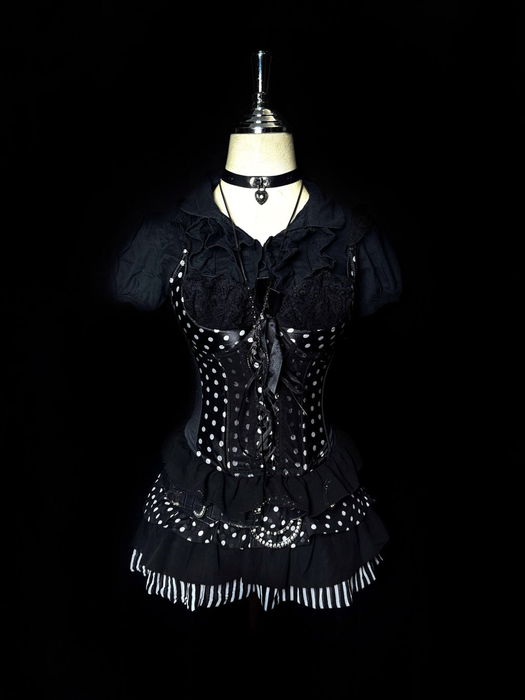 ༒ Polkadot Set༒ vintage streetwear thrift y2k clothing by B2V_BAD2WEAR