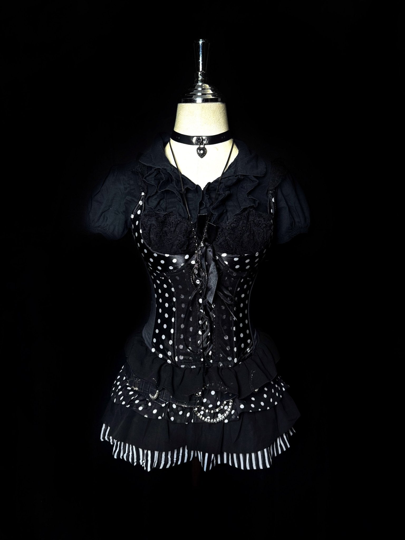 ༒ Polkadot Set༒ vintage streetwear thrift y2k clothing by B2V_BAD2WEAR