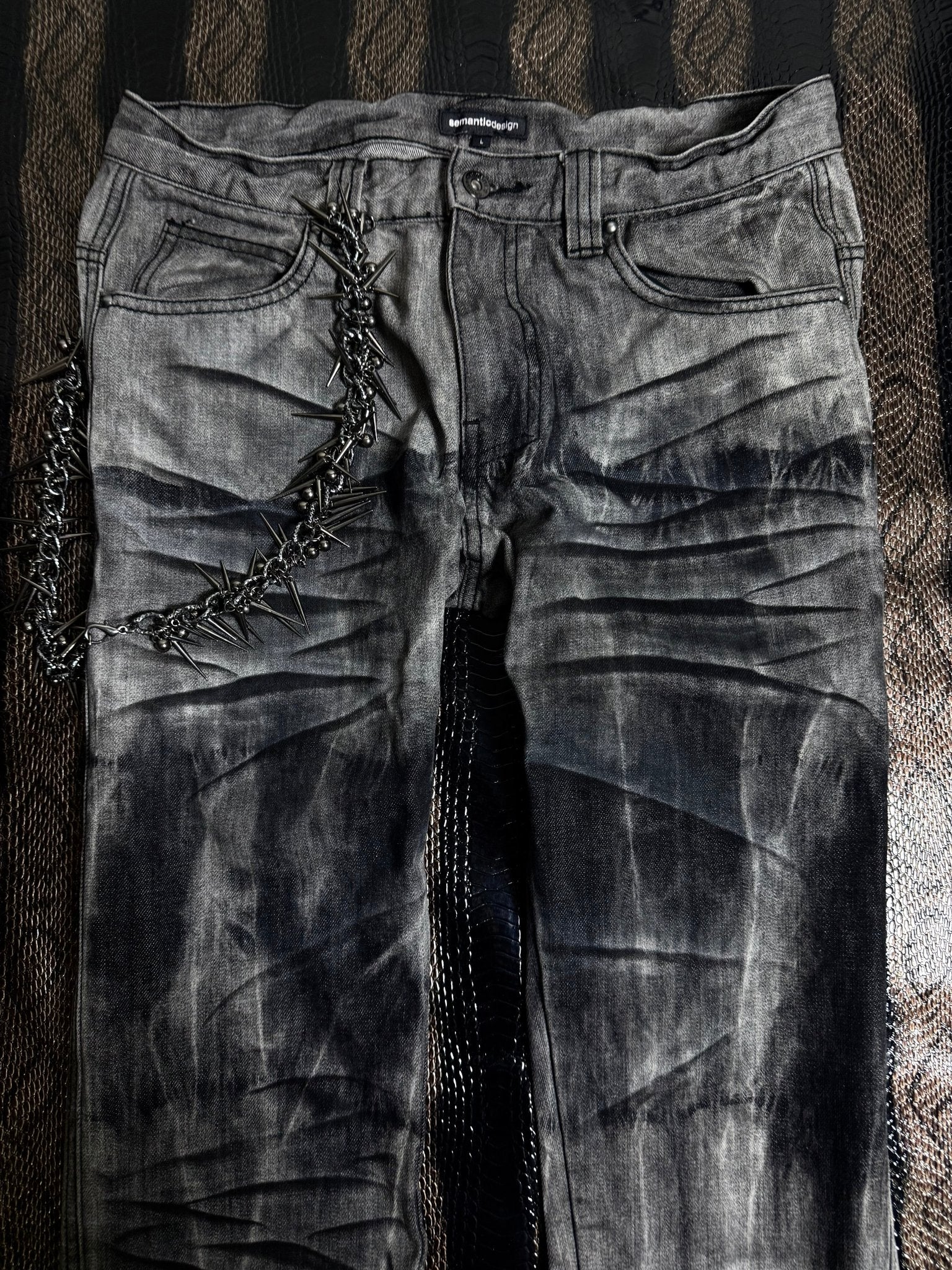 ༒SEMANTIC DESIGN JEANS༒ vintage streetwear thrift y2k clothing by B2V_BAD2WEAR